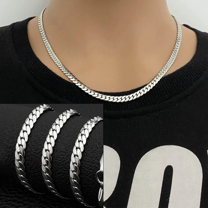 Cuban Link Chain 12Mm - 1pc 6 mm Men 925 sterling