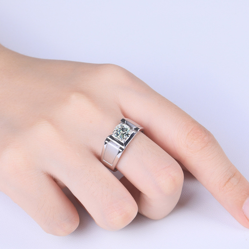 Hot selling s925 sterling silv - Moissanite Engagement Ring 1 Carat review and price