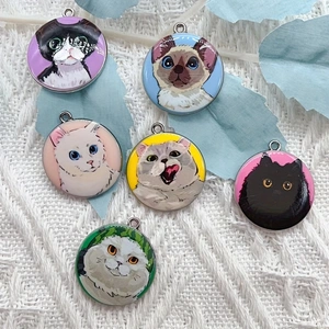 10pcs cartoon animal cat ename - Earrings review and price