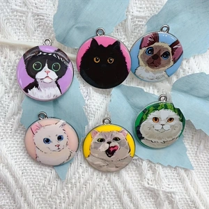 10pcs cartoon animal cat ename - Earrings review and price