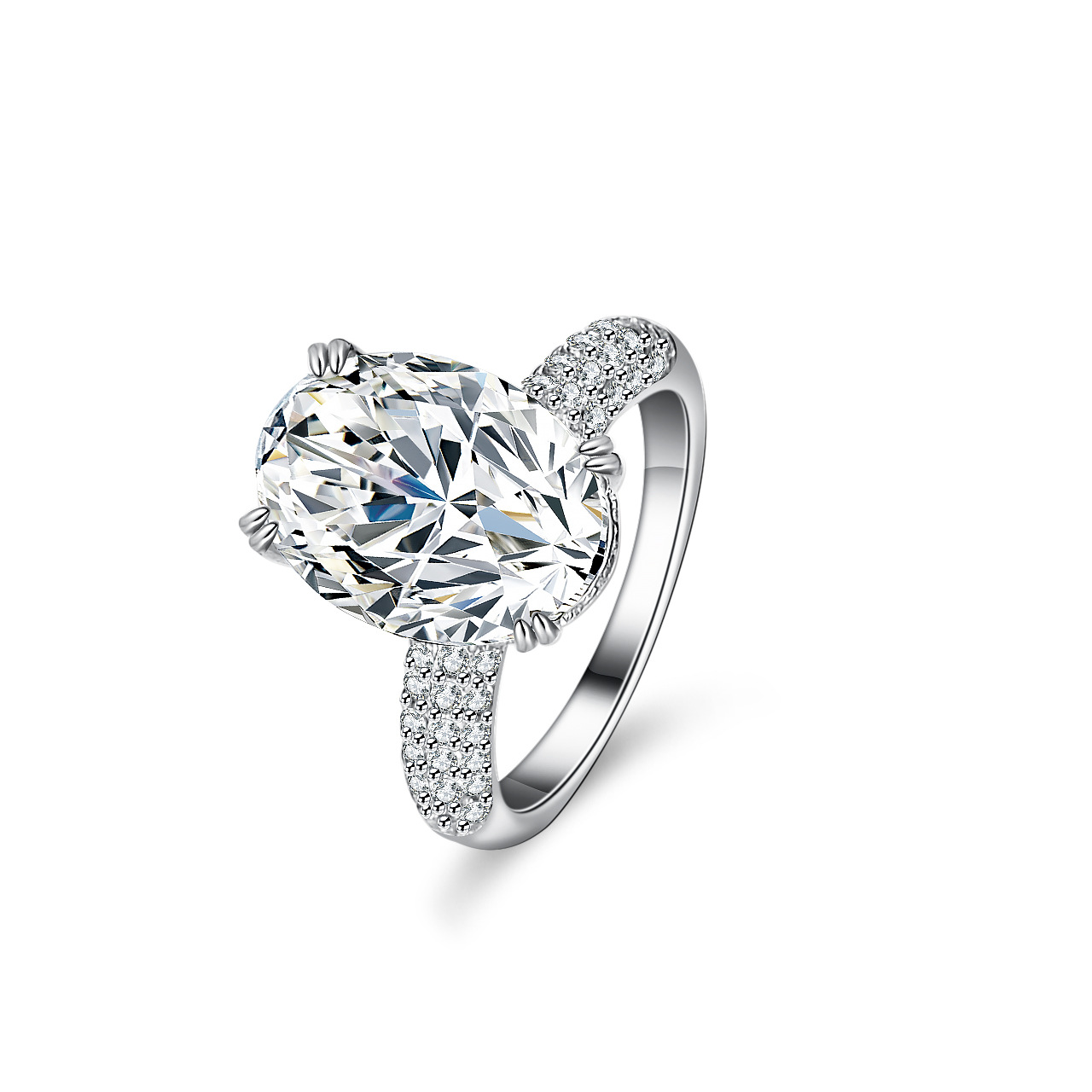 Alien 18K Gold Inlaid Moissani - Moissanite Engagement Ring 1 Carat review and price