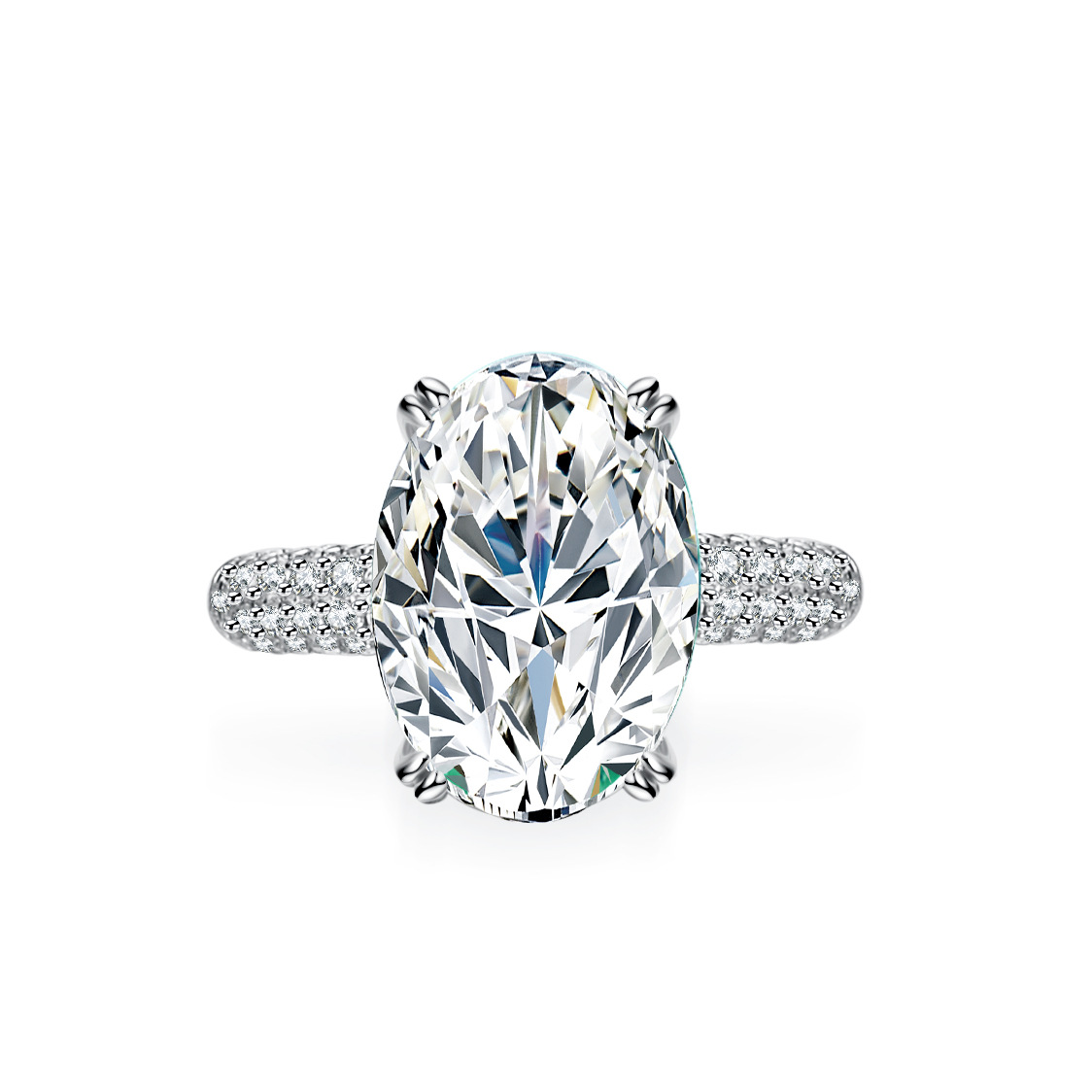 Alien 18K Gold Inlaid Moissani - Moissanite Engagement Ring 1 Carat review and price