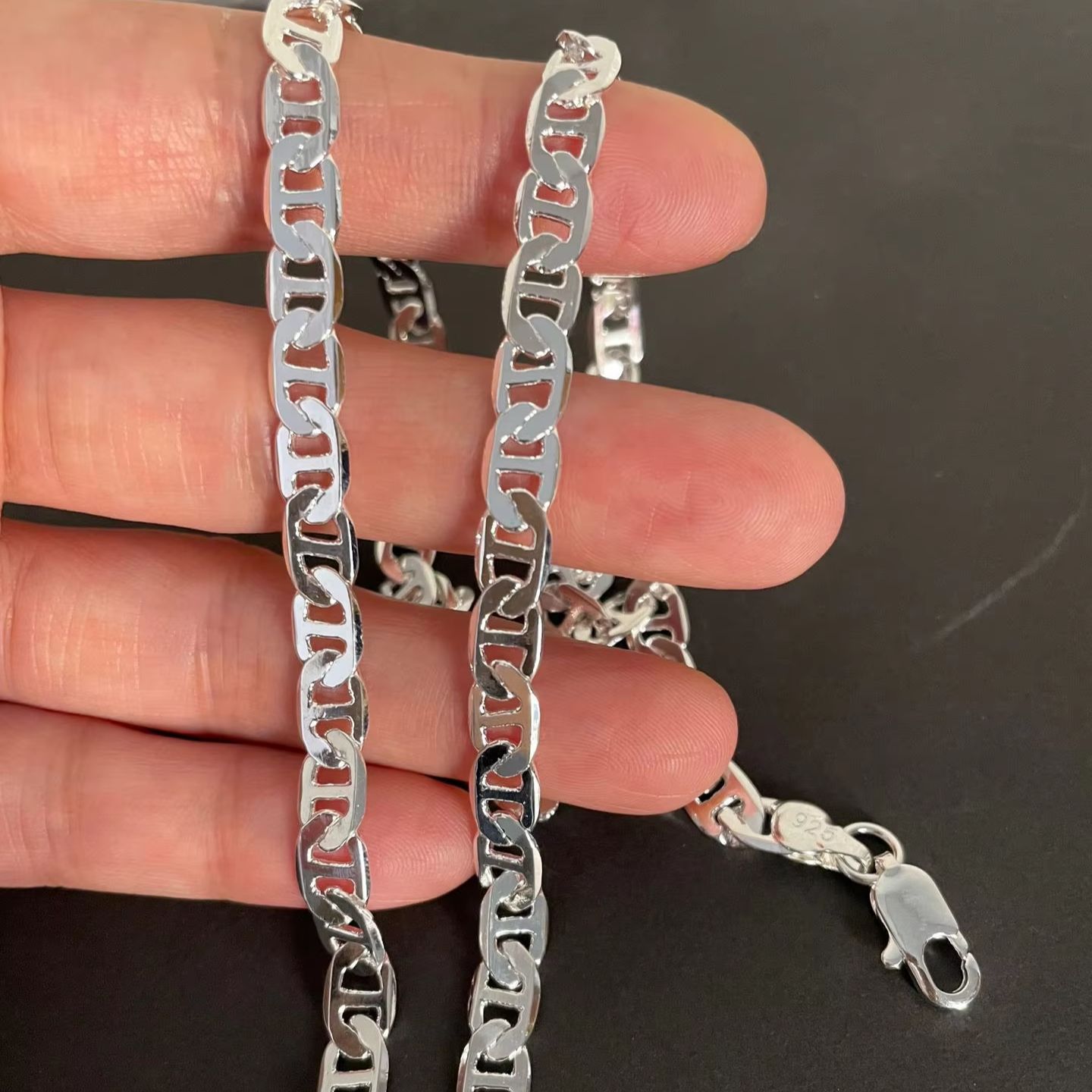 925 Sterling Silver Necklace 4 - Cuban Link Chain 12Mm review and price