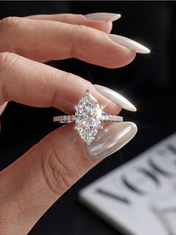 Real 2ct Real Moissanite Diamo - Moissanite Engagement Ring 1 Carat review and price
