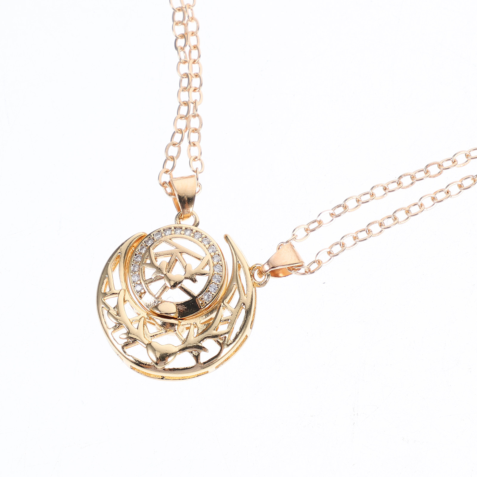 1Pair Sun Moon Necklace for Co - Magnetic Couple Matching Necklaces review and price