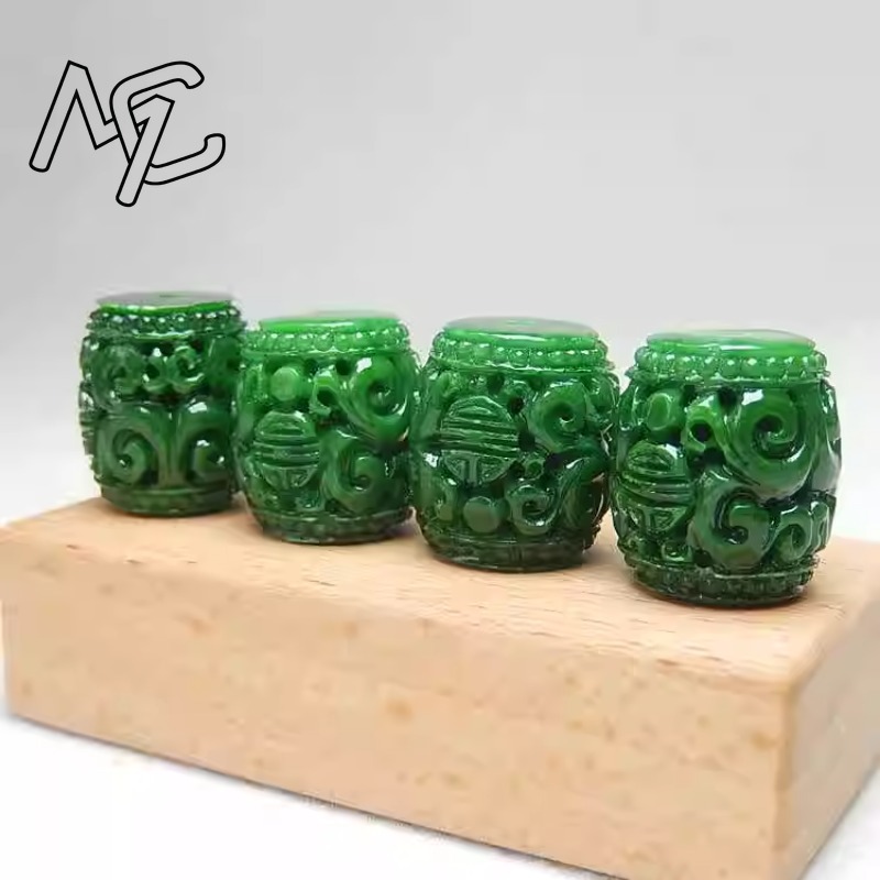 5pc Natural Green Jade Carving - Bracelets review and price