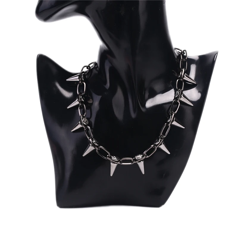 Goth Rock Biker Spike Rivet Co - Goth Punk Spike Choker review and price