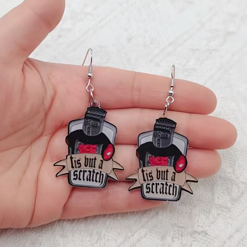 10PCS acrylic black and white  - Earrings review and price