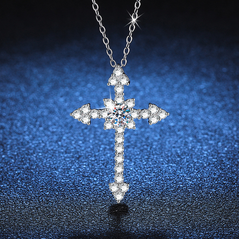LioraGem Platinum PT950 Full-D - Cross Pendant Necklace Gold review and price