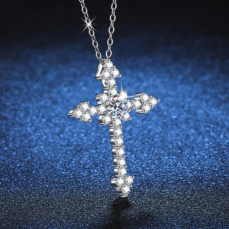LioraGem Platinum PT950 Full-D - Cross Pendant Necklace Gold review and price