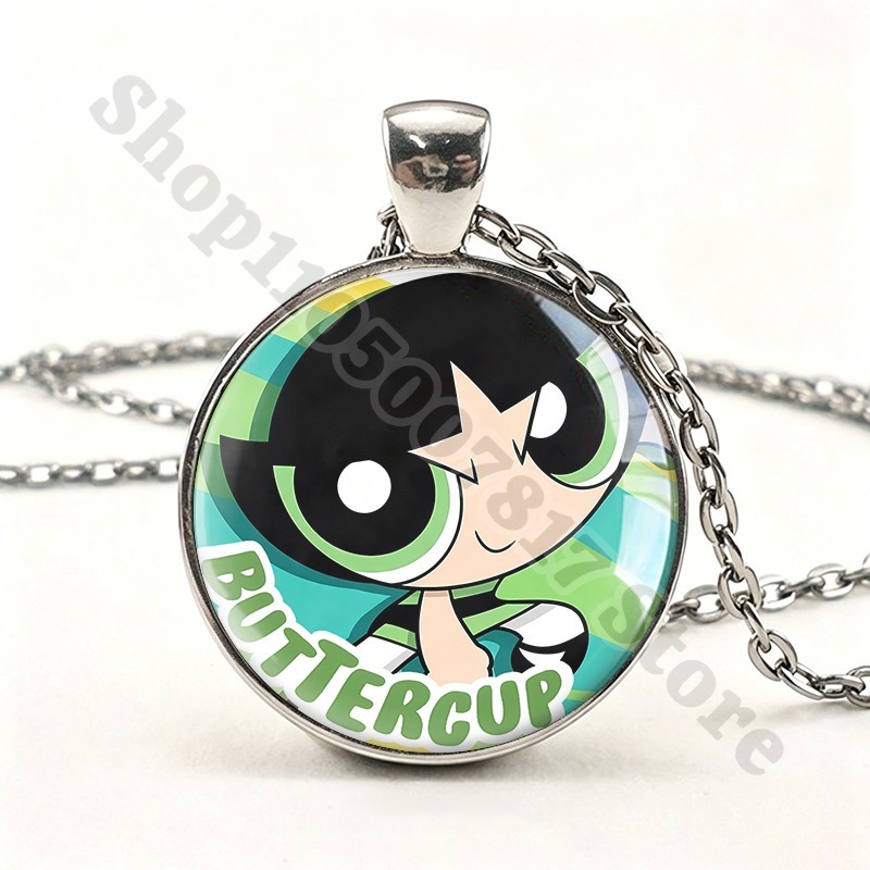 Kawaii The Powerpuffs Girls Cu - Anime Pendant Necklace review and price