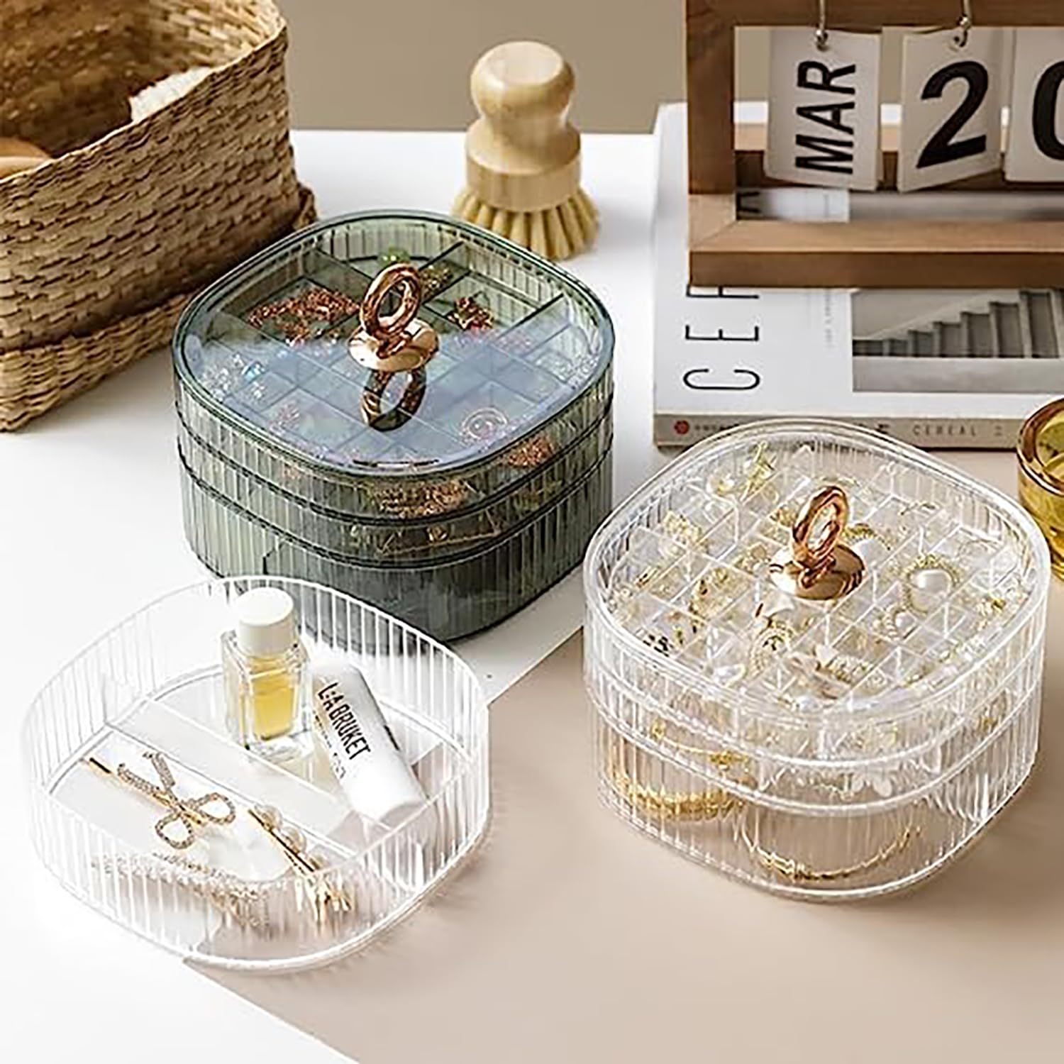 Transparent Jewelry Box 3-Laye - Earrings review and price