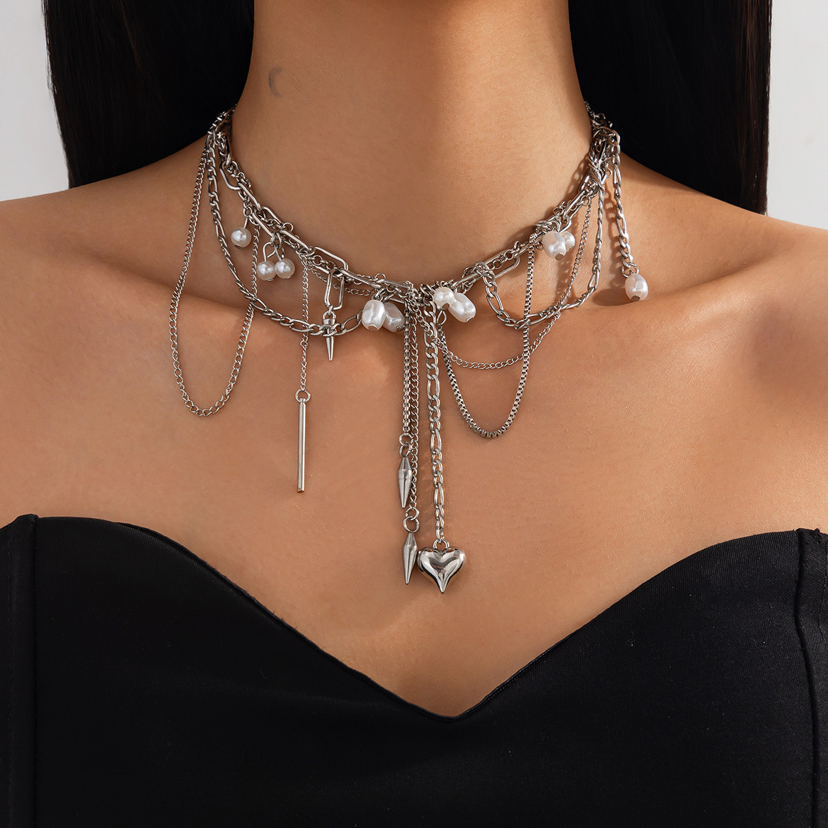 Vintage Irregular Imitation Pe - Pearl Choker Necklace Vintage review and price