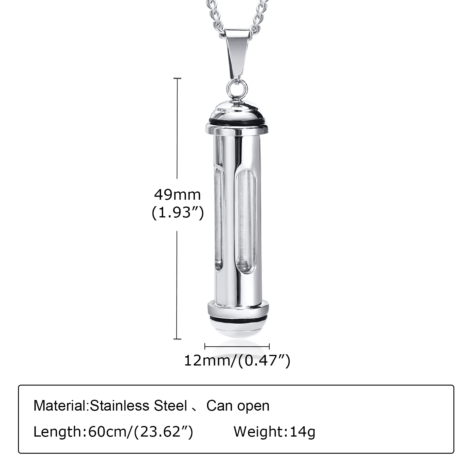 Vnox Men's Stainless Steel Nec - Cuban Link Chain 12Mm review and price