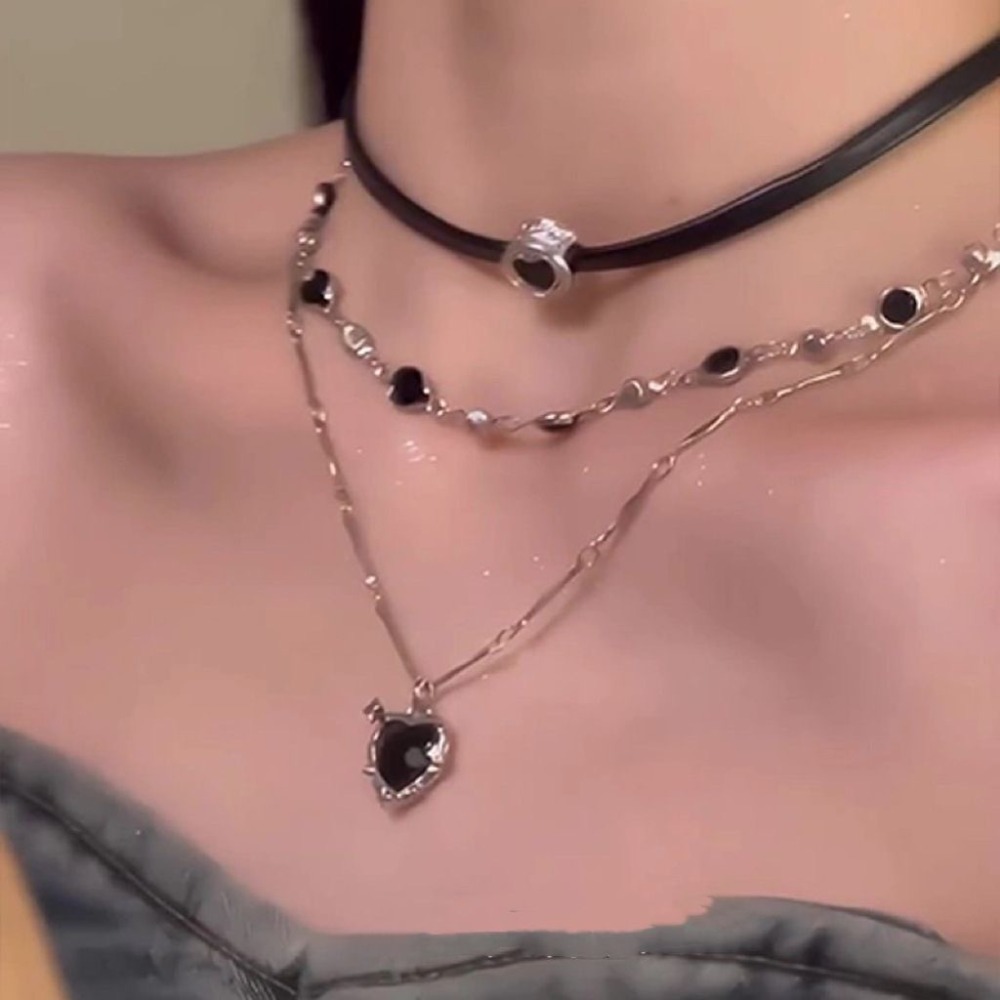 Y2K Gothic Love Heart Pendant  - Layered Pendant Necklace Aesthetic review and price