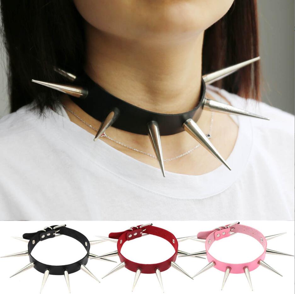 Emo Spike Choker Punk Collar F - Goth Punk Spike Choker review and price