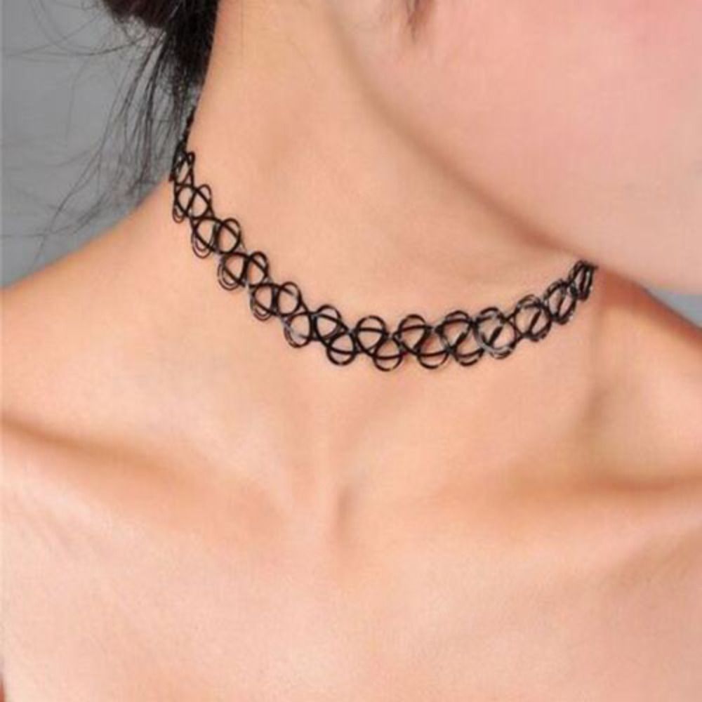 Multi Color Braided Fish Threa - Pearl Choker Necklace Vintage review and price