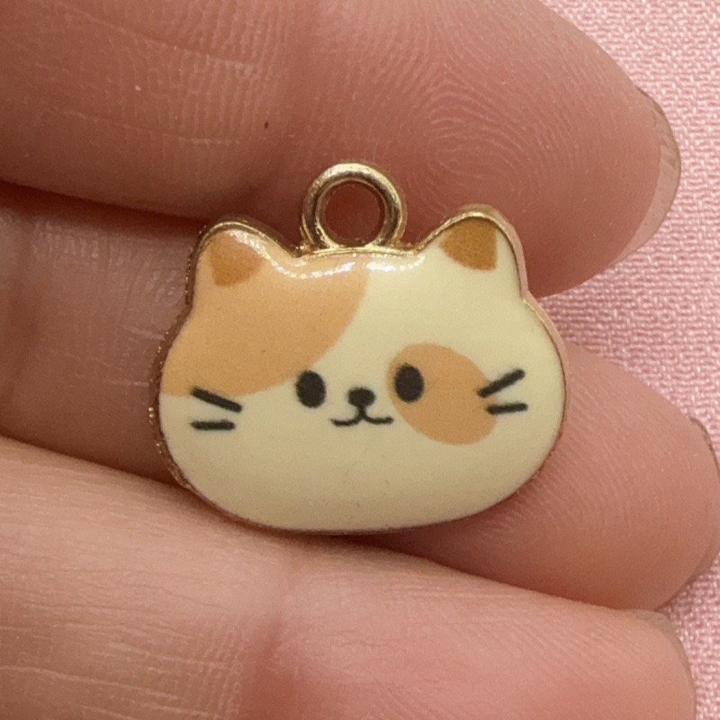 12pcs Printed Cat Head Alloy D - Earrings review and price