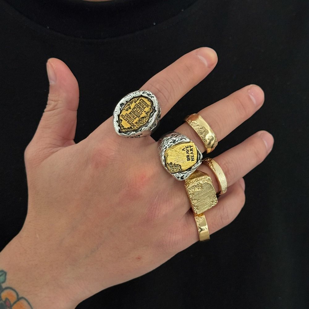 Finger Rings Sets 6Pcs/Set Geo - Vintage Punk Knuckle Rings Set review and price