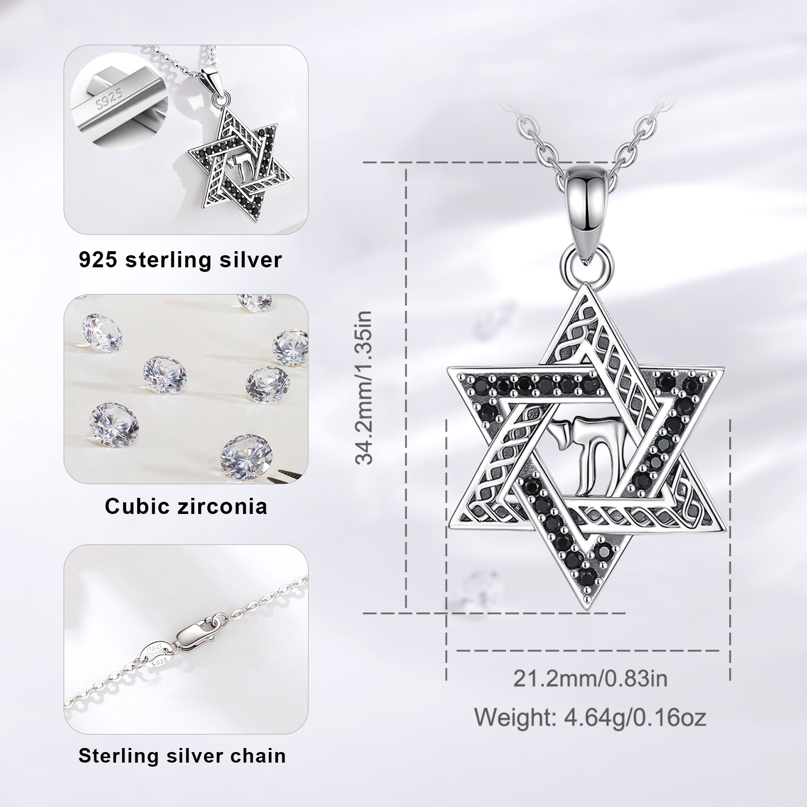 Eudora 925 Sterling Silver Sta - 925 Sterling Silver Chain Necklace Men review and price